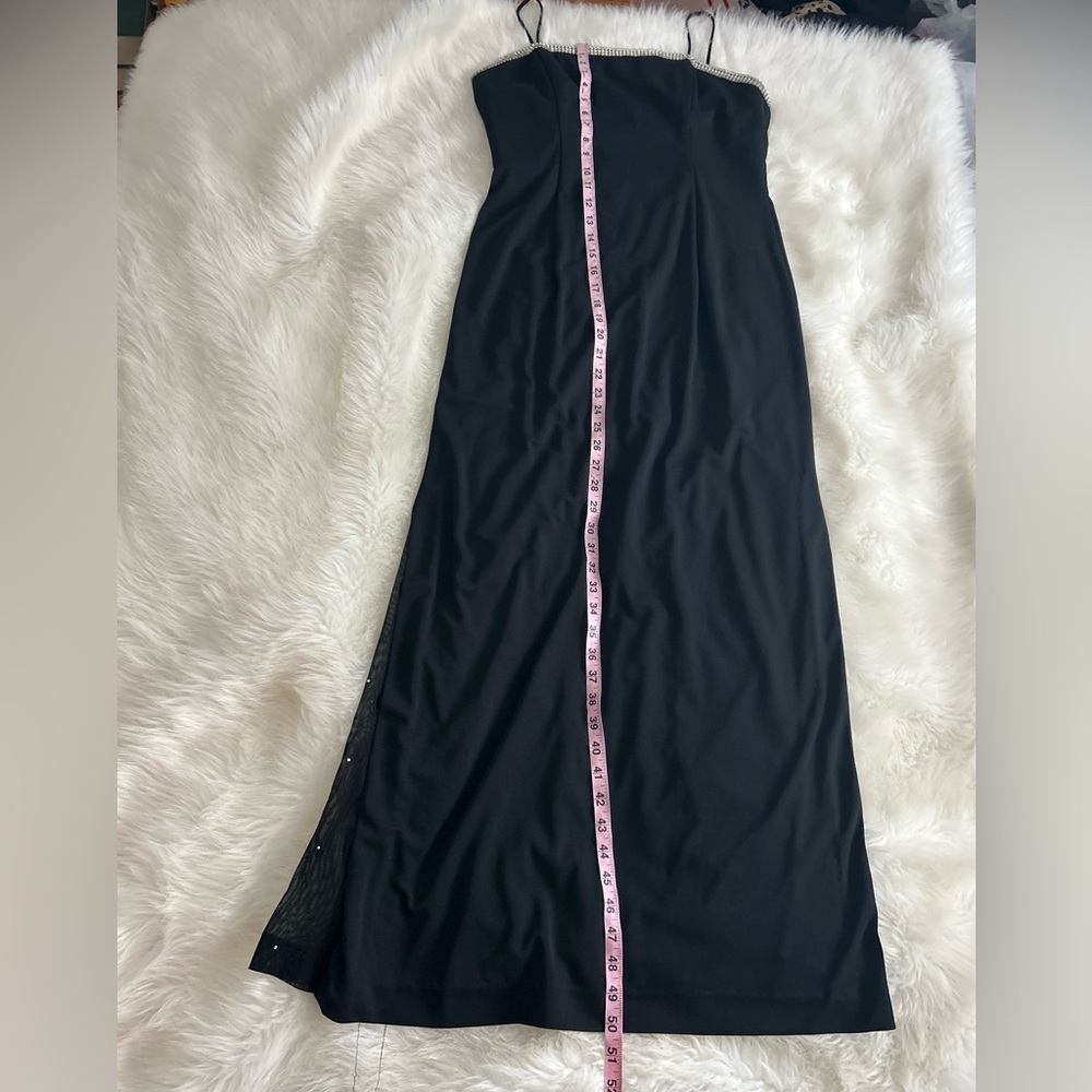 Vintage FAVIANA formal gown Elegant Black Maxi Dress - Picture 12 of 14